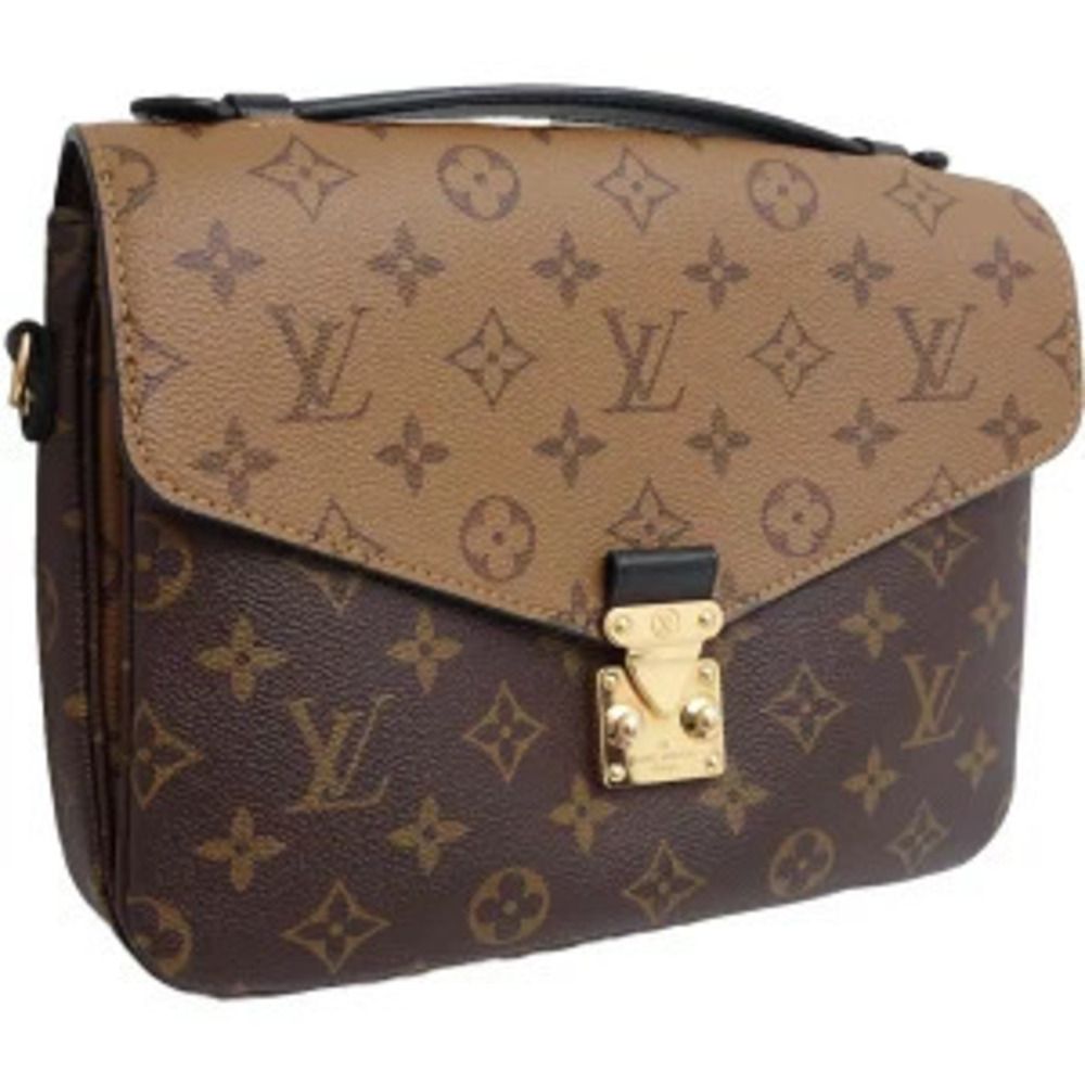 Louis Vuitton Monogram Crossbody Shoulder Metis Pochette Brown Bag Reverse - Picture 3 of 9